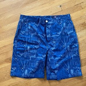 Sailboat print shorts